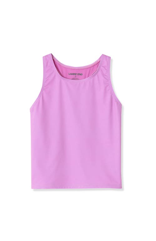 Lands' End Girls Slim Tankini Swimsuit Top In Rose