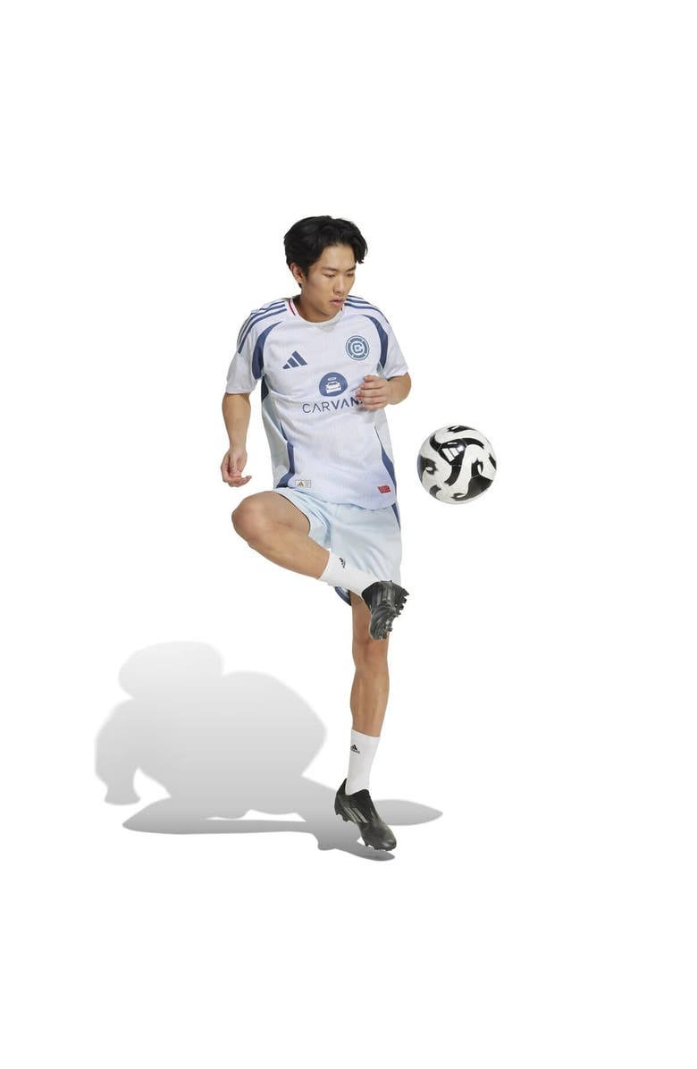 adidas Men's adidas Light Blue Chicago Fire Away 2025 Municipal Device Kit Authentic Shorts, Alternate, color, Light Blue