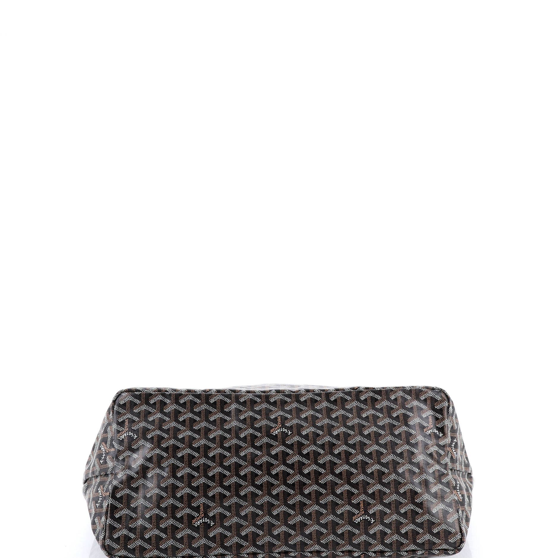 Pre-Owned Goyard Saint Louis Tote Coated Canvas GM, Alternate, color, Black