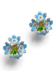 Bill Skinner Studio Forget Me Not 3 Cluster Studs