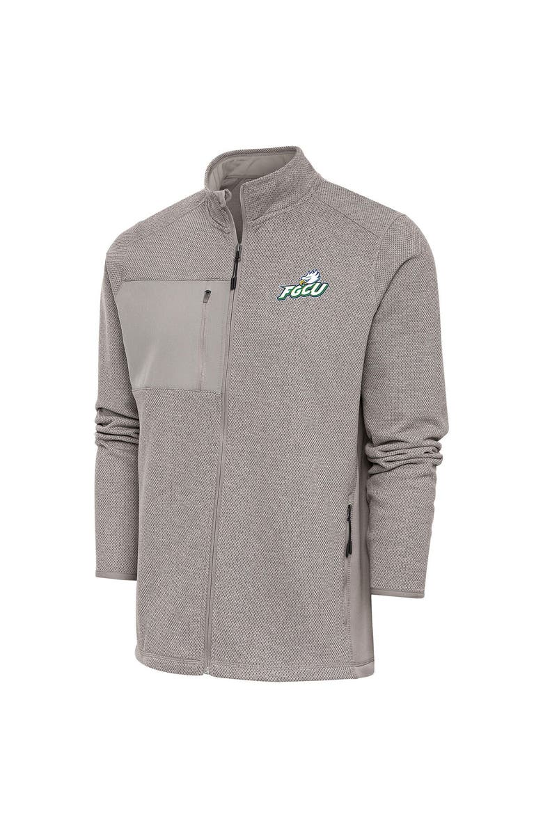 ANTIGUA Men's Antigua  Oatmeal Florida Gulf Coast Eagles Course Full-Zip Jacket, Alternate, color, 