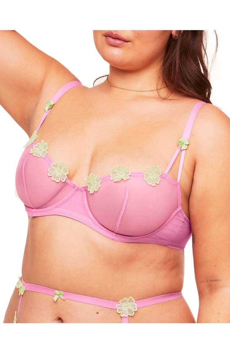 Adore Me Meadow Unlined Balconette Bra, Main, color, Medium Purple
