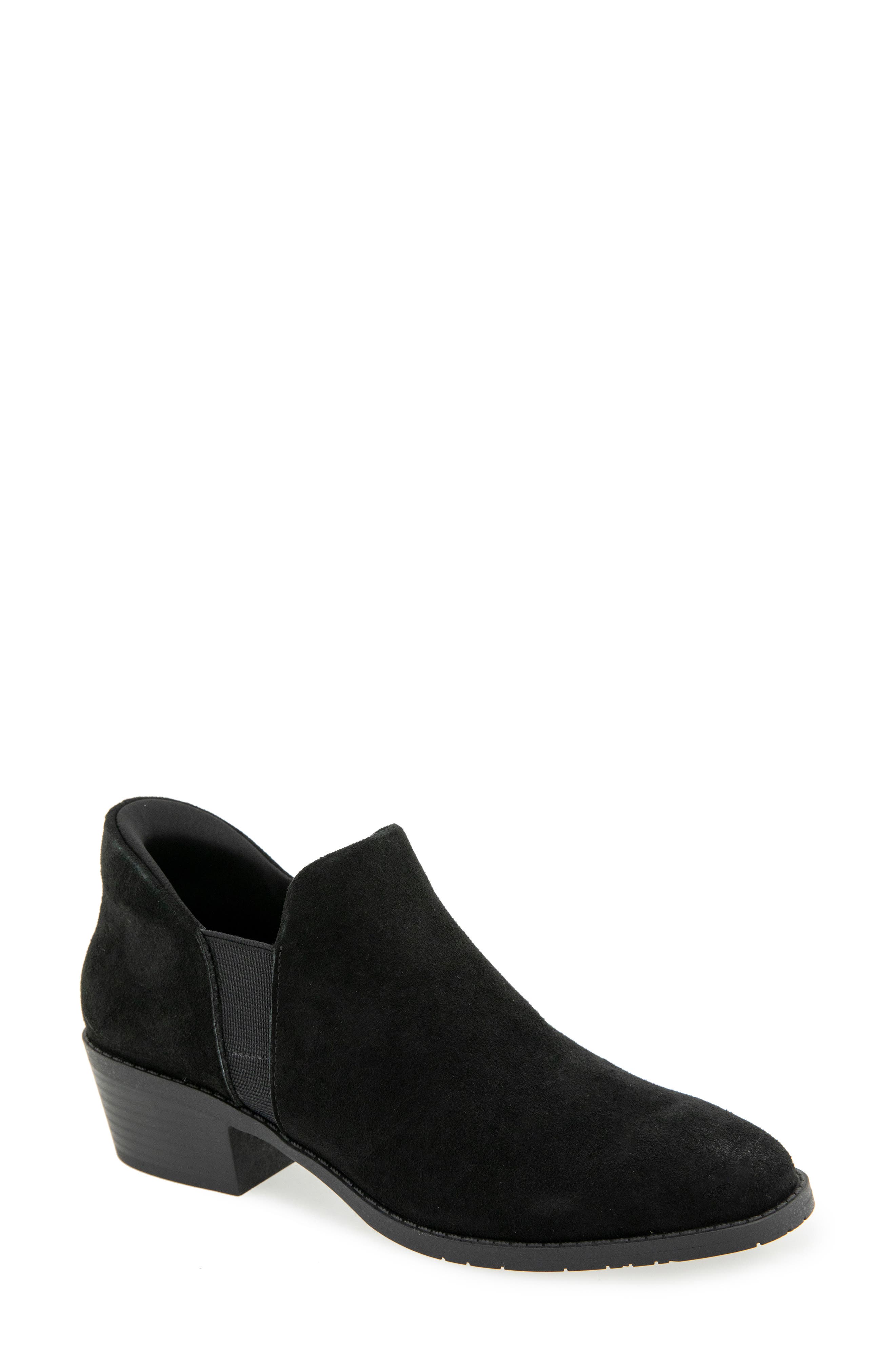 Stella Bootie, Main, color, BLACK SUEDE