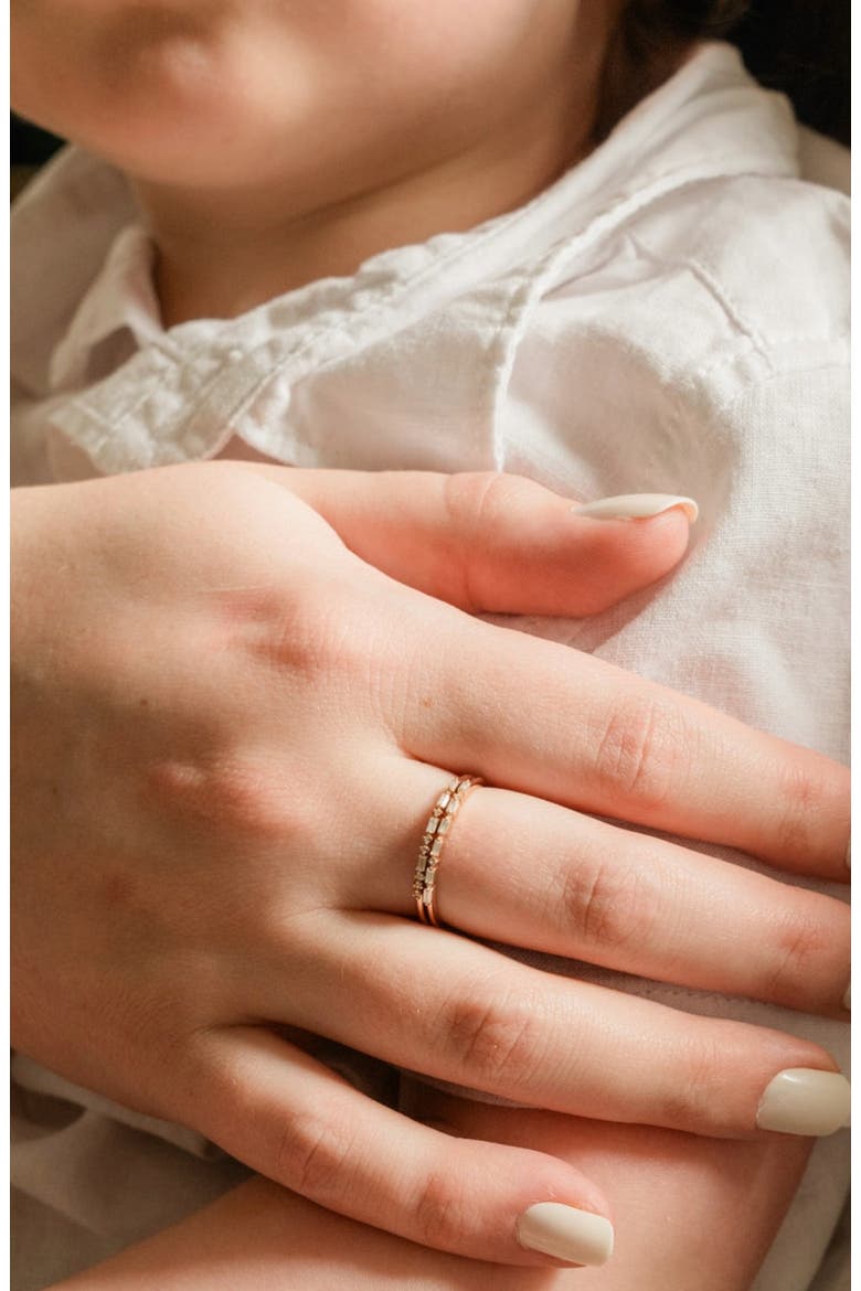 Mama Morse Code Ring, Alternate, color, GOLD VERMEIL