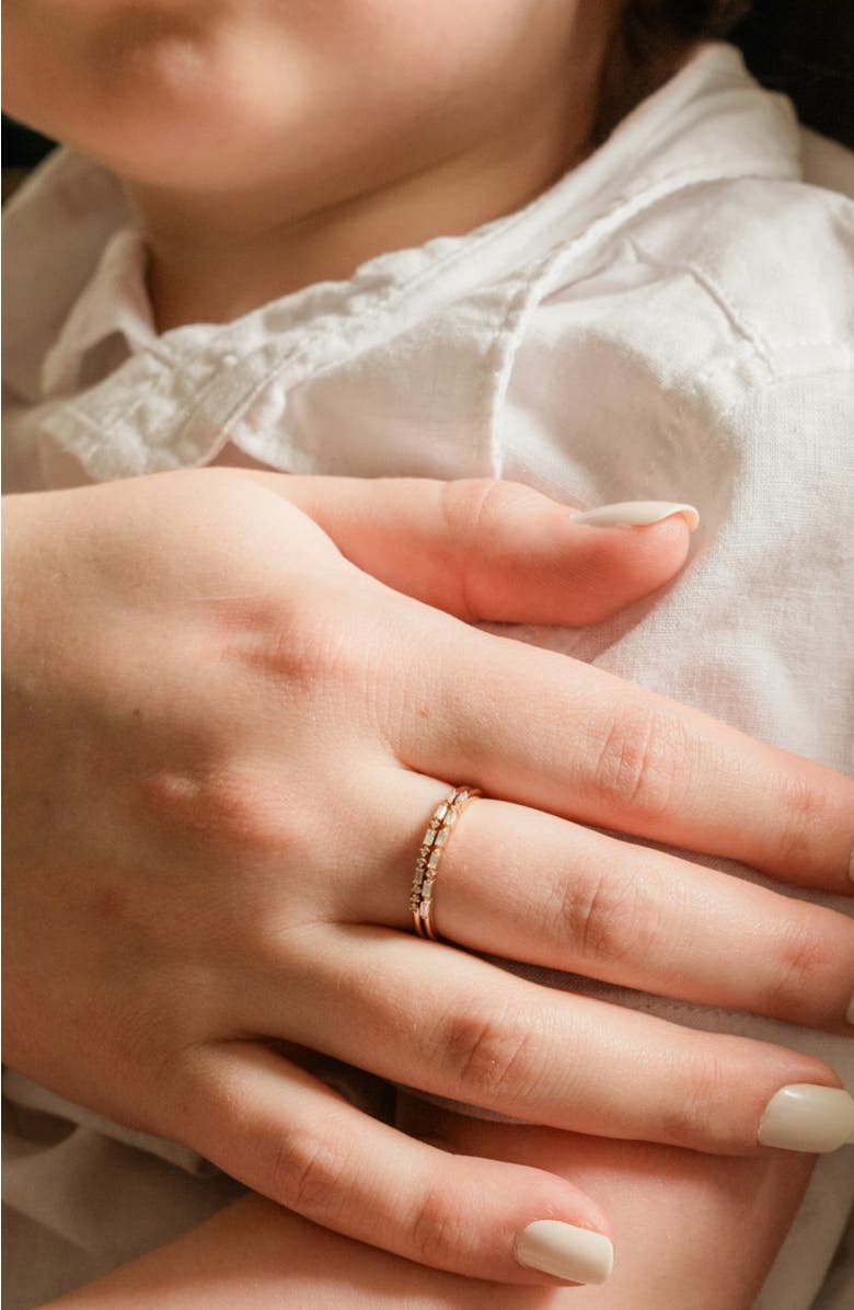 MADE BY MARY Mama Morse Code Ring, Alternate, color, Gold Vermeil
