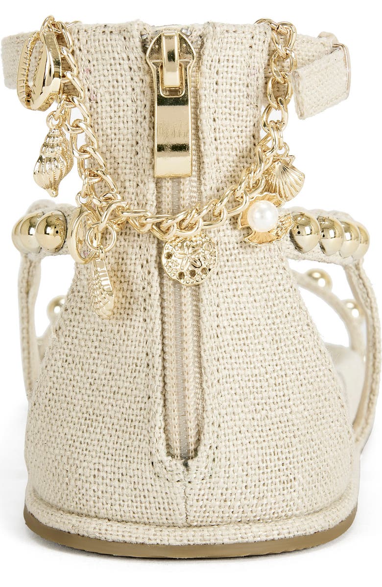 AZALEA WANG Nautyca Stud Embellished Ankle-Strap Sandal, Alternate, color,