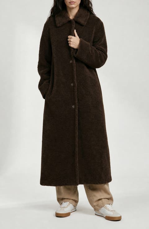 Elise Faux Fur Longline Coat