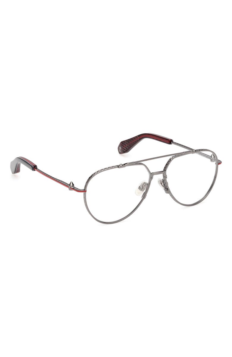 Christian Louboutin 57mm Pilot Optical Glasses, Alternate, color, 