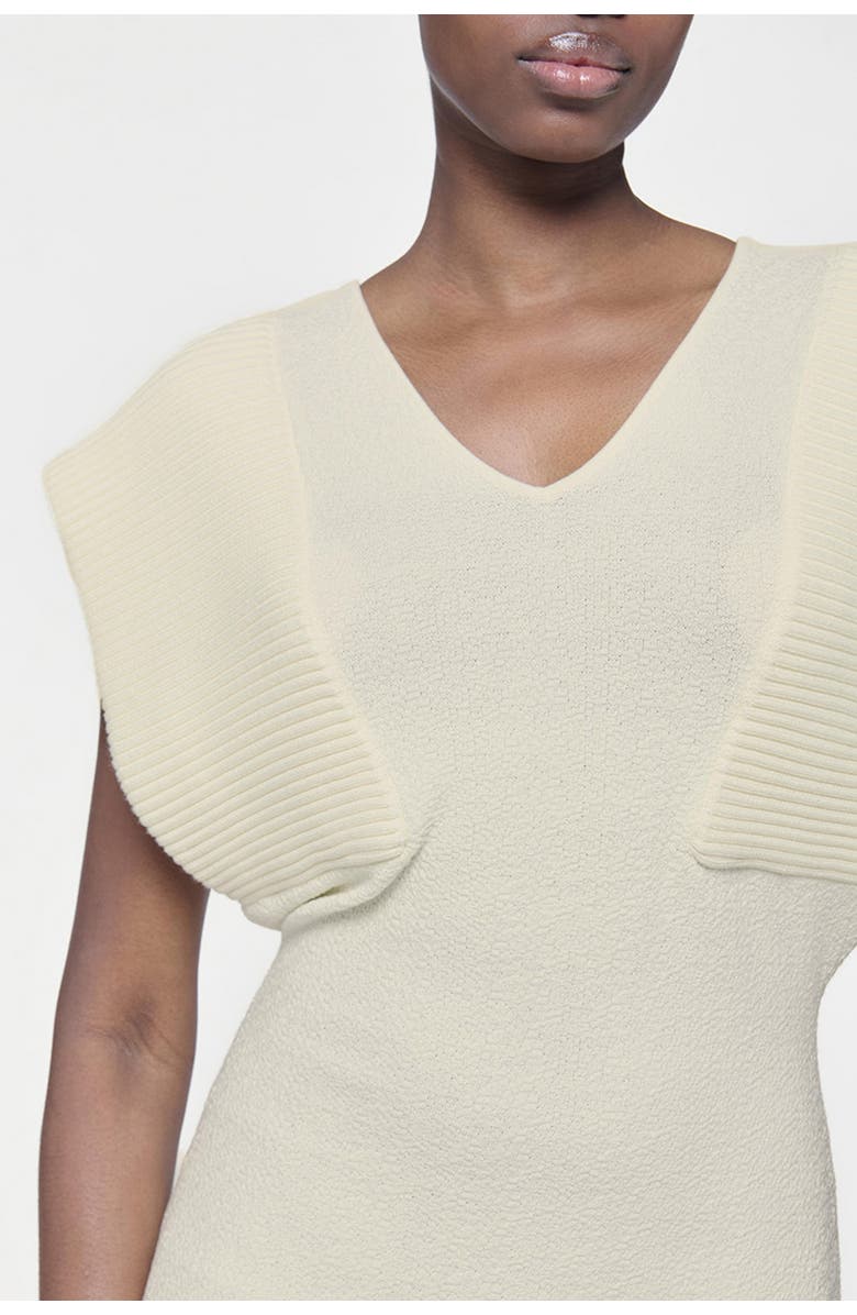 Leem Ribbed Maxi Knit Dress, Alternate, color, White