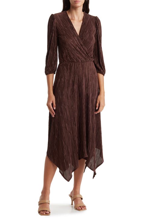 Plissé Handkerchief Dress