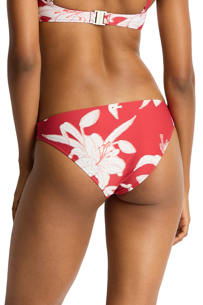 Veridian Swim Bottoms, Alternate, color, RUBY