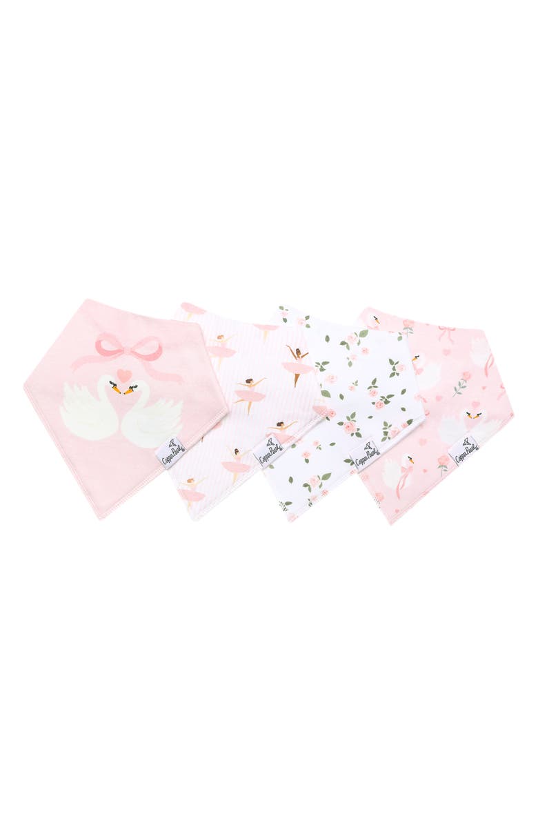 Copper Pearl Katernia 4-Pack Cotton Bandana Bibs, Main, color, Katerina