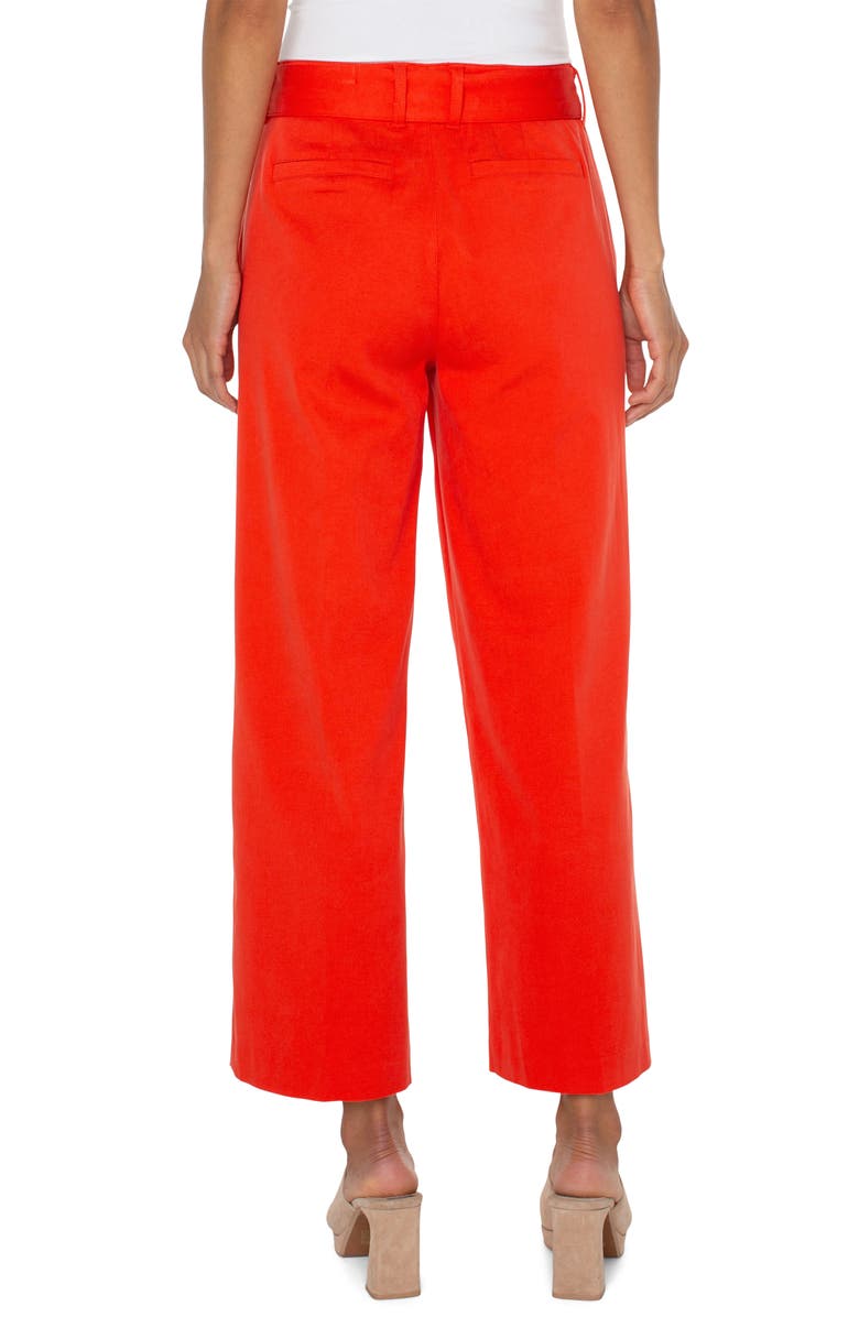 Liverpool Los Angeles Belted Wide Leg Ankle Pants, Alternate, color, 