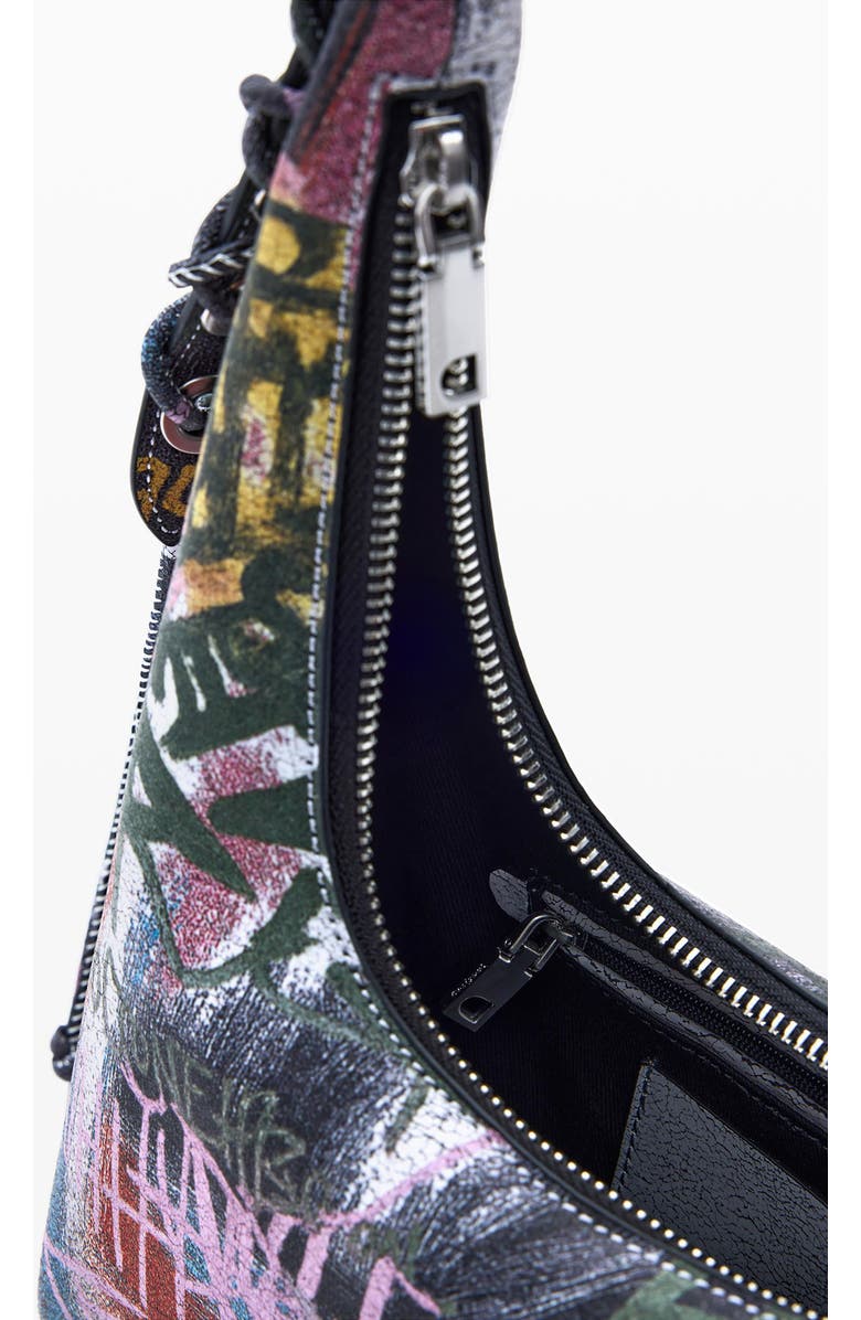Desigual Graffiti Logo Shoulder Bag, Alternate, color,