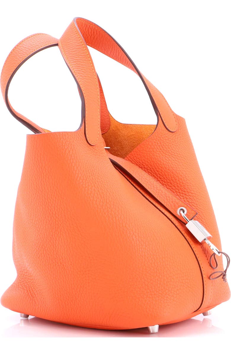 Pre-Owned Hermes Picotin Lock Bag Clemence PM, Alternate, color, Feu