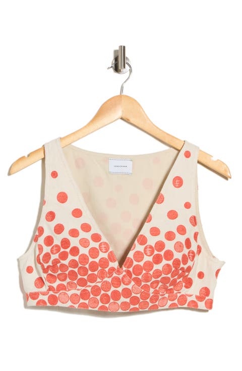 Polka Dot Cropped Tank