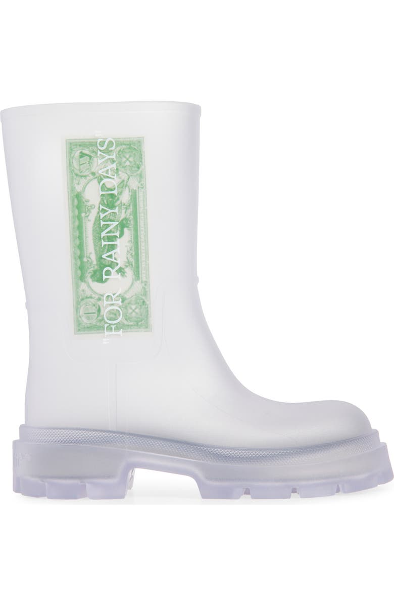 Off-White Reboot Dollar Rain Boot, Alternate, color,