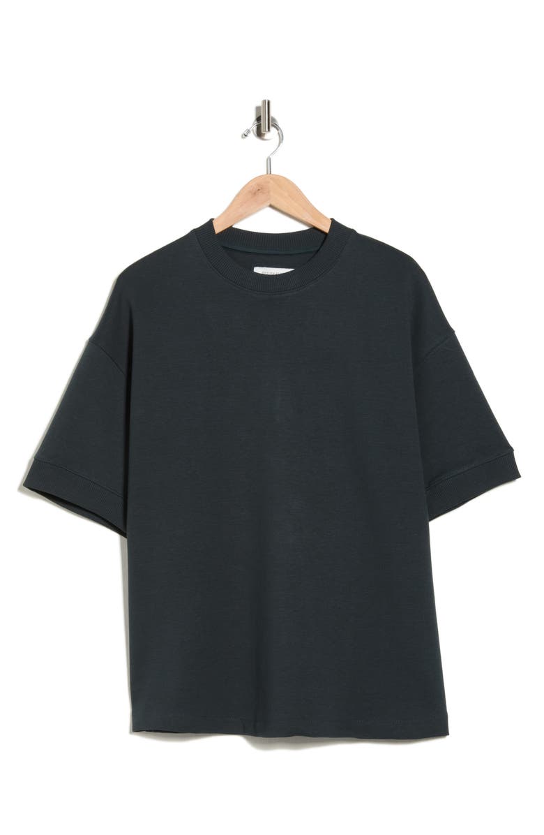 DENIM AND FLOWER Crewneck T-Shirt, Alternate, color, Dark Green