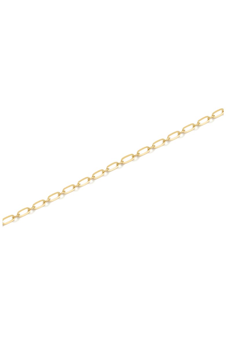 Fine Paper Clip Bracelet, Alternate, color, GOLD