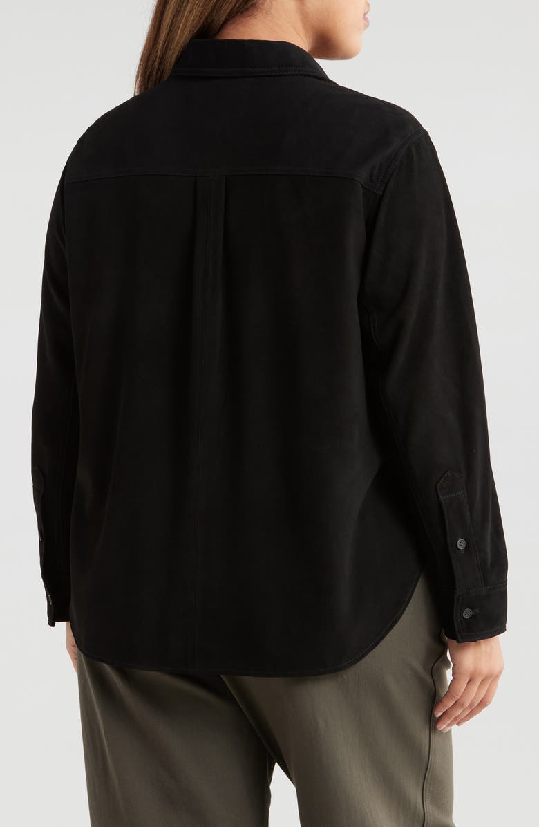 Universal Standard Greenwich Suede Shirt Jacket, Alternate, color, 