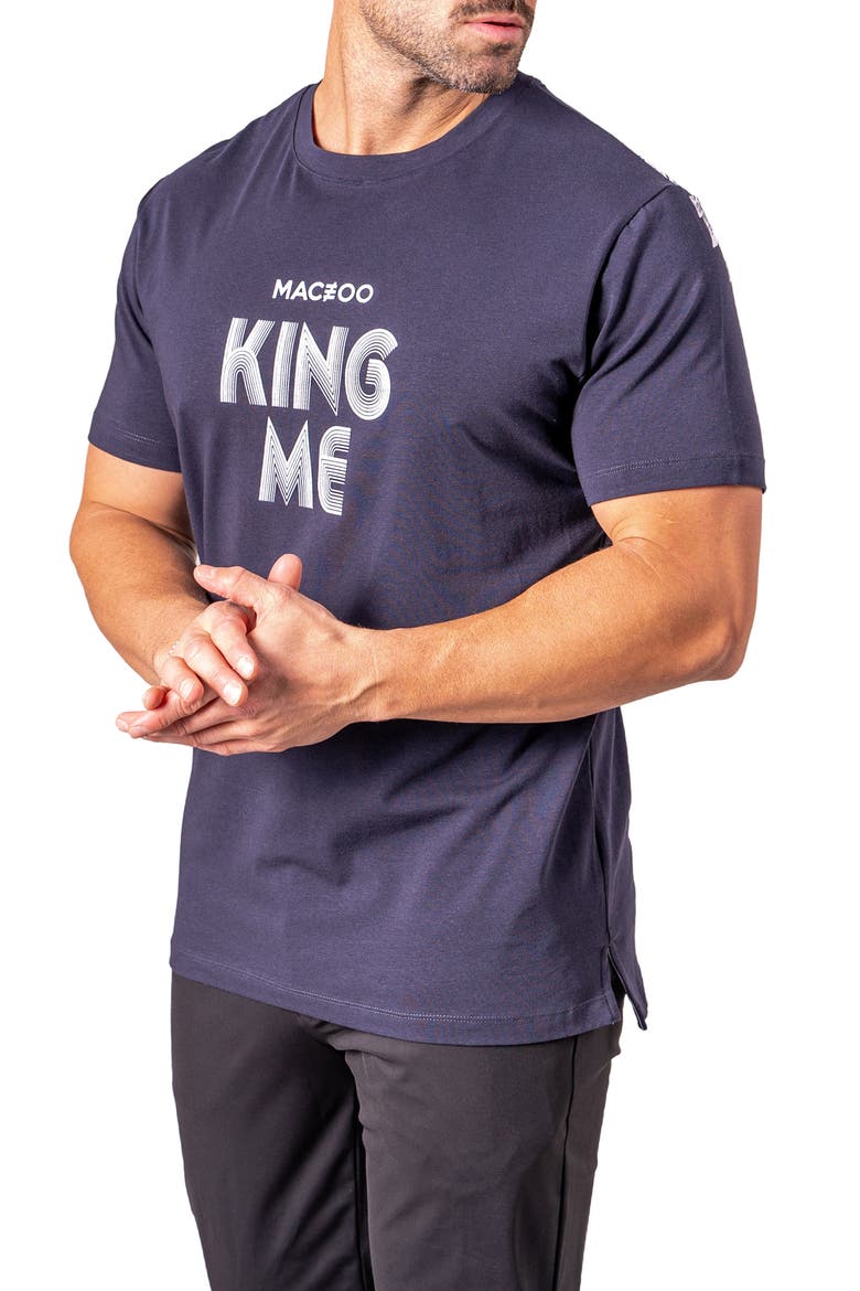 King Me Graphic T-Shirt, Alternate, color, BLUE