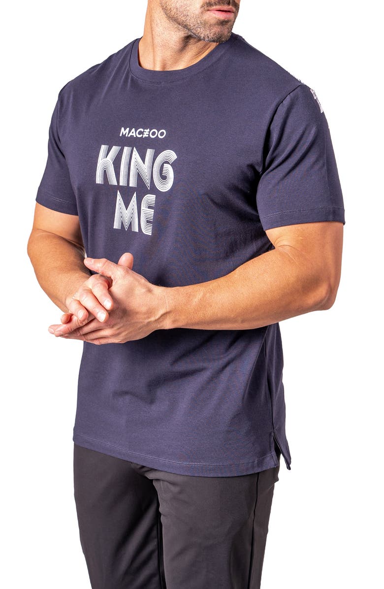 Maceoo King Me Graphic T-Shirt, Alternate, color, Blue
