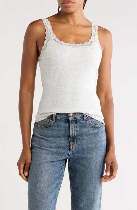 Lace Trim Tank