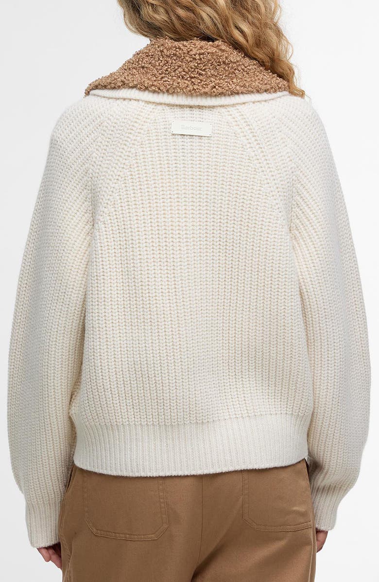 Barbour Marla Knit Bomber Jacket, Alternate, color, Neutral