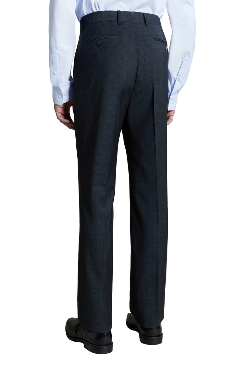 Flat Front Stretch Wool Dress Pants, Alternate, color, CHARCOAL
