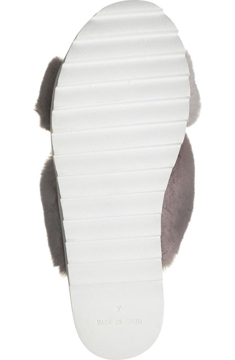 Steven New York Cado Faux Fur Sandal, Alternate, color,