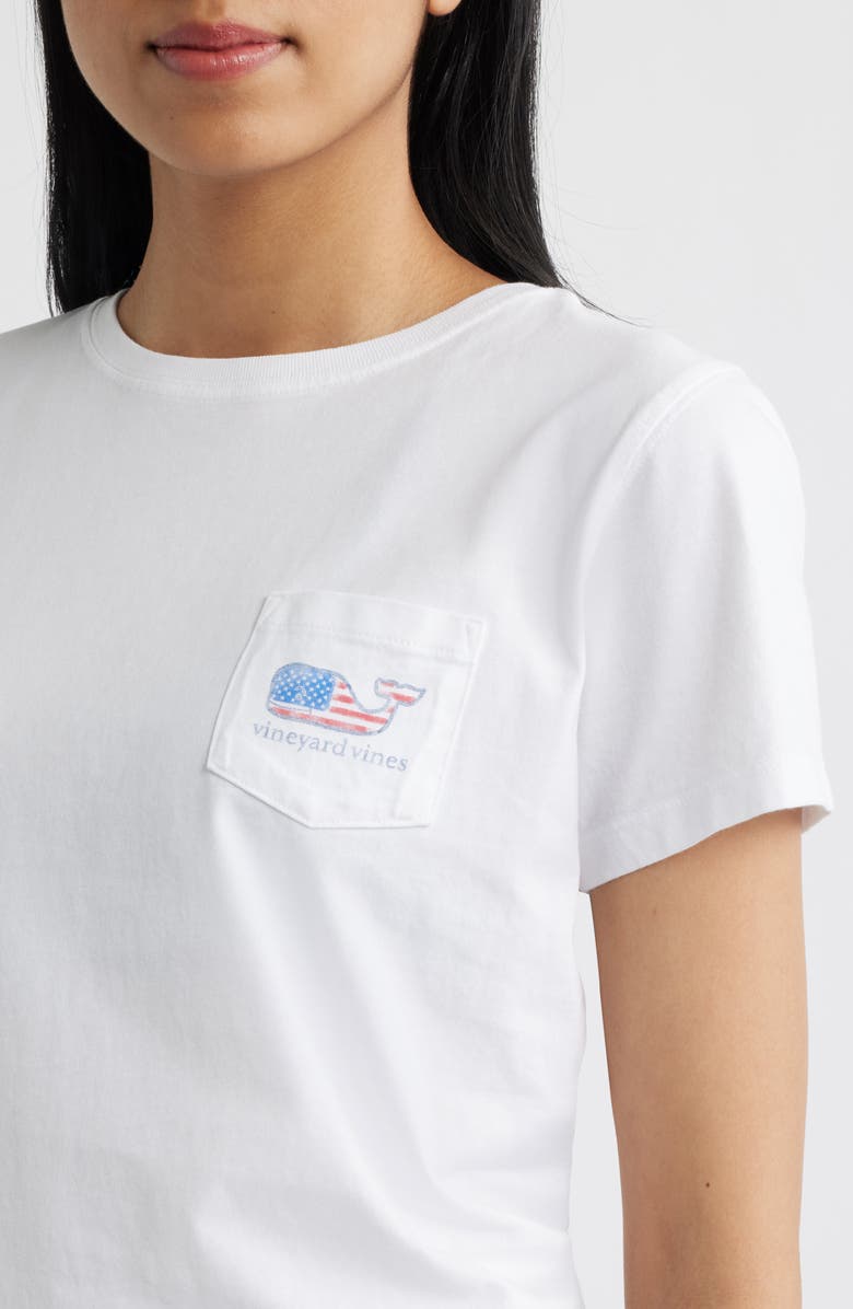 vineyard vines Logo Pocket Tee, Alternate, color, White Cap