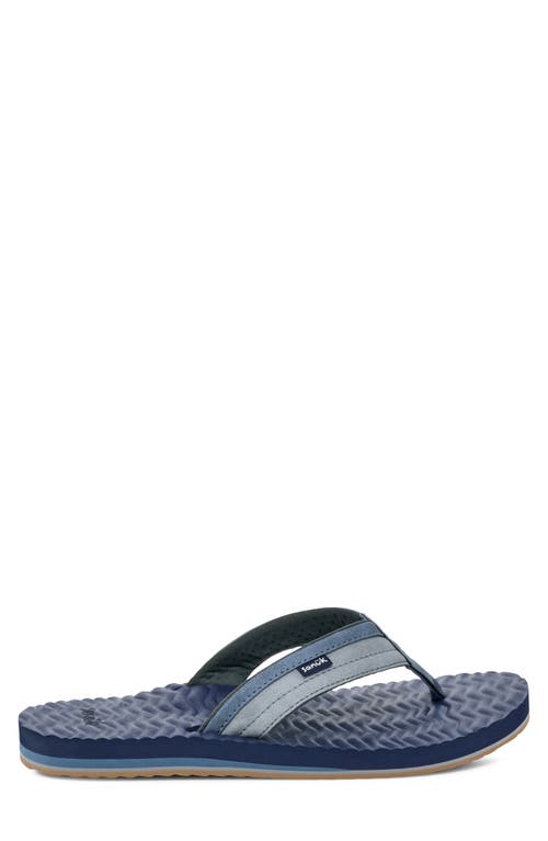 Sanuk Ziggy Plush Flip Flop In Blue