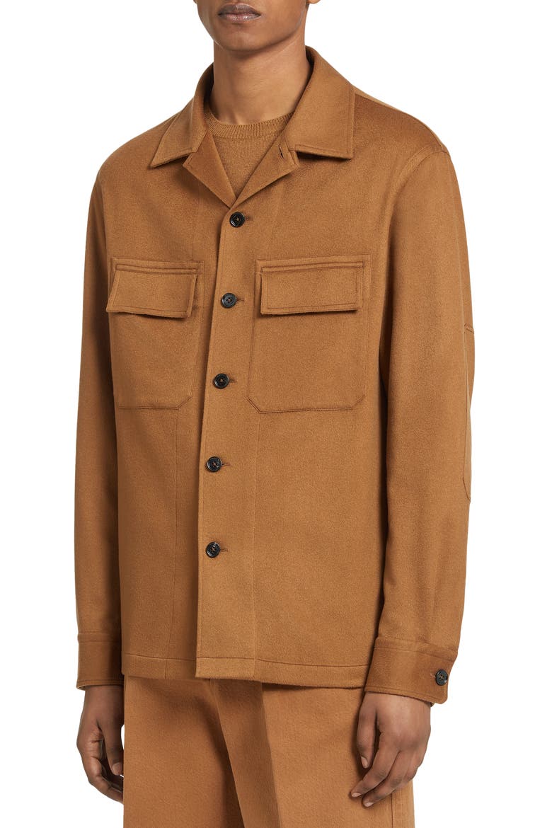 Oasi Cashmere Overshirt, Main, color, VICUNA