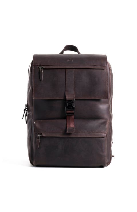 Personalise Full Grain Leather Backpack For Men 17 Inch - Australia