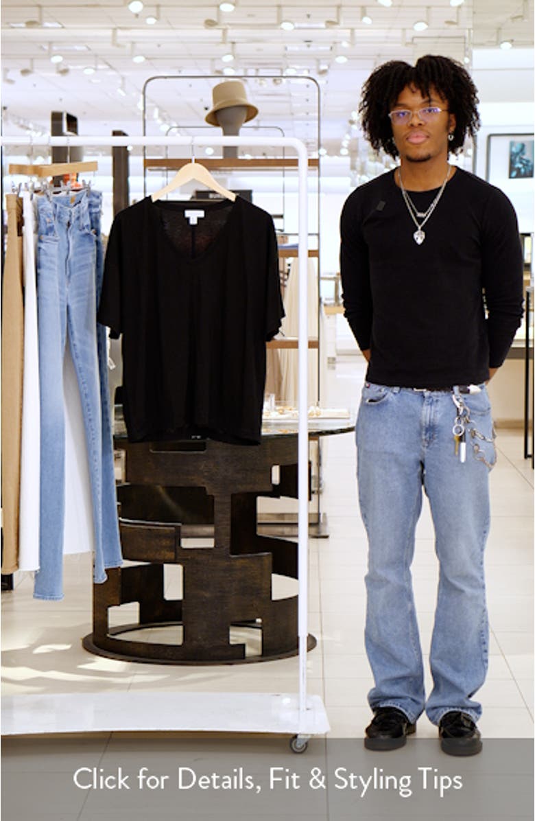 Slouchy V-Neck T-Shirt, sales video thumbnail