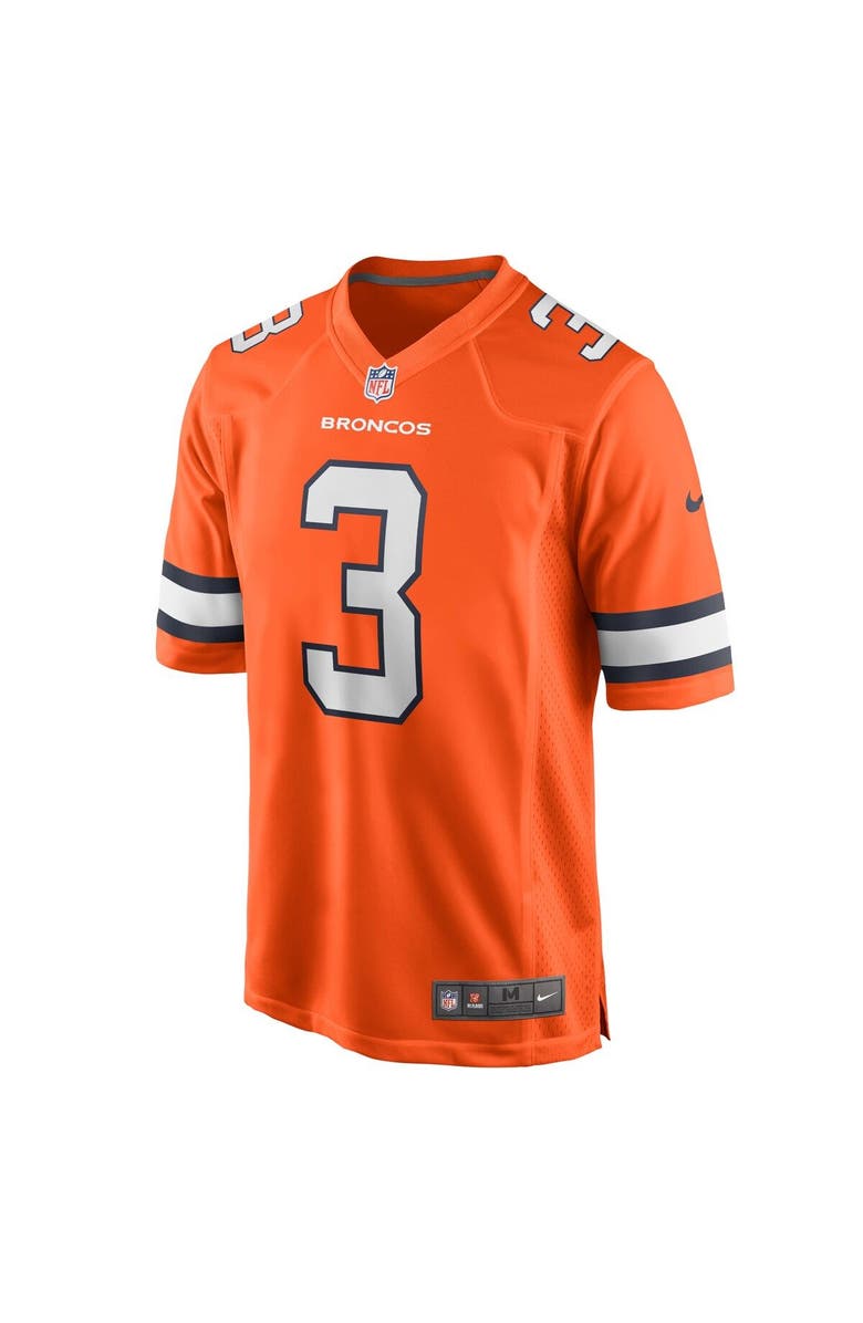 Nike Men's Nike Russell Wilson Orange Denver Broncos Alternate Game Jersey, Alternate, color,