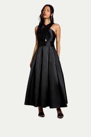 Coast Halter Neck Fit & Flare Midi Dress