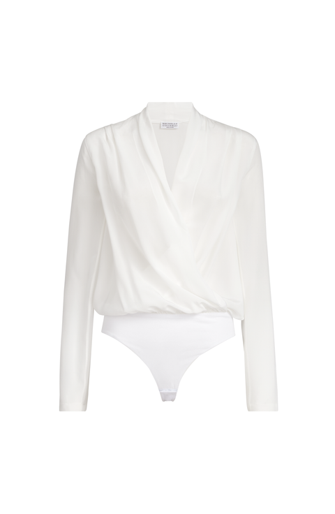 Crêpe de Chine bodysuit