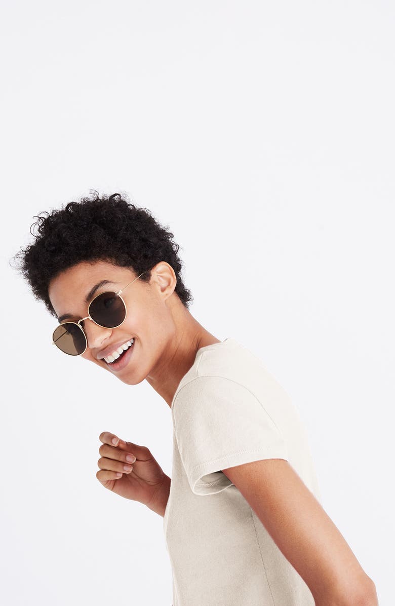 Madewell Rivet & Thread Shrunken T-Shirt, Alternate, color, 