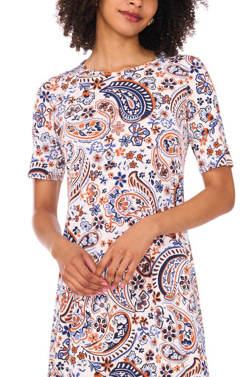 Vince Camuto Print Midi Dress In Multi
