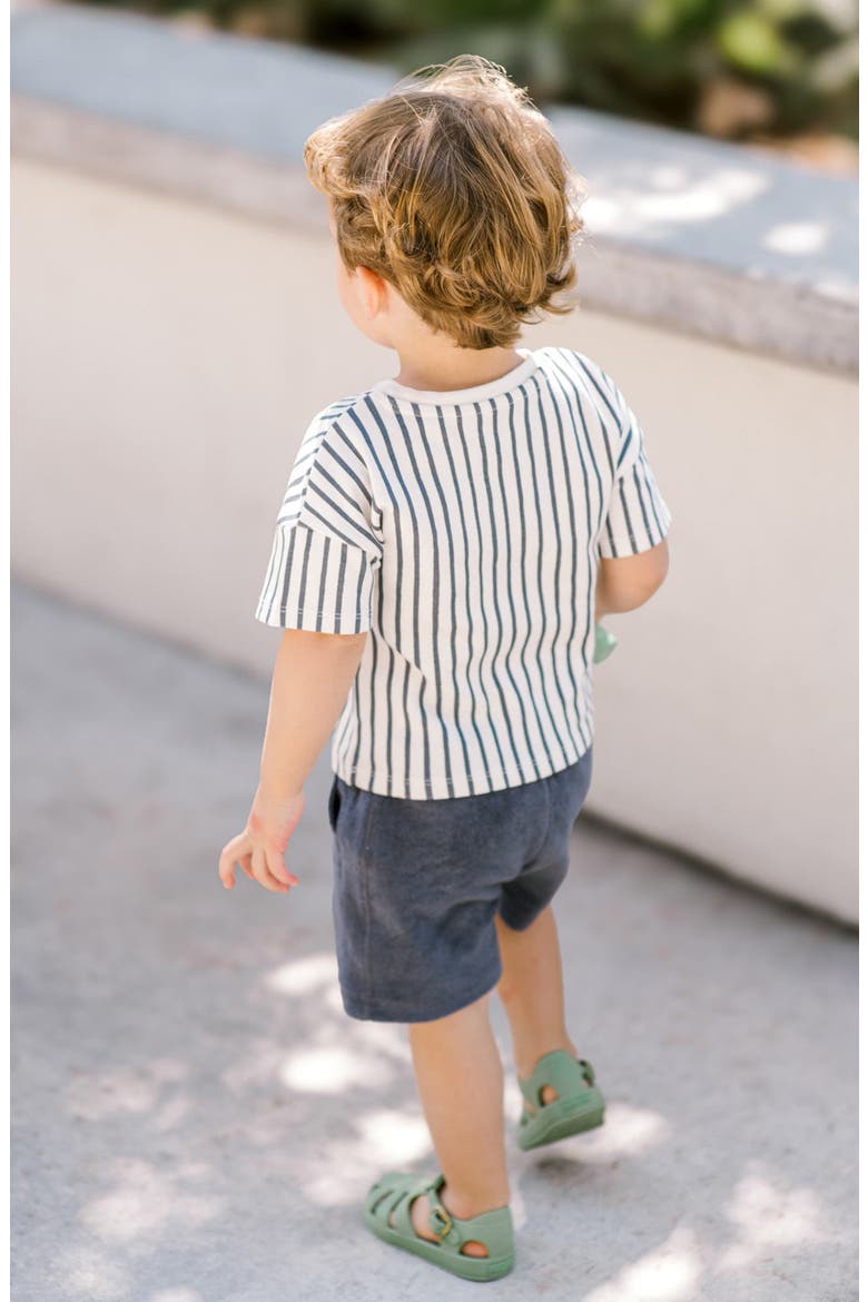 Kids' Classic Organic Cotton Terry Shorts, Alternate, color, OCEAN