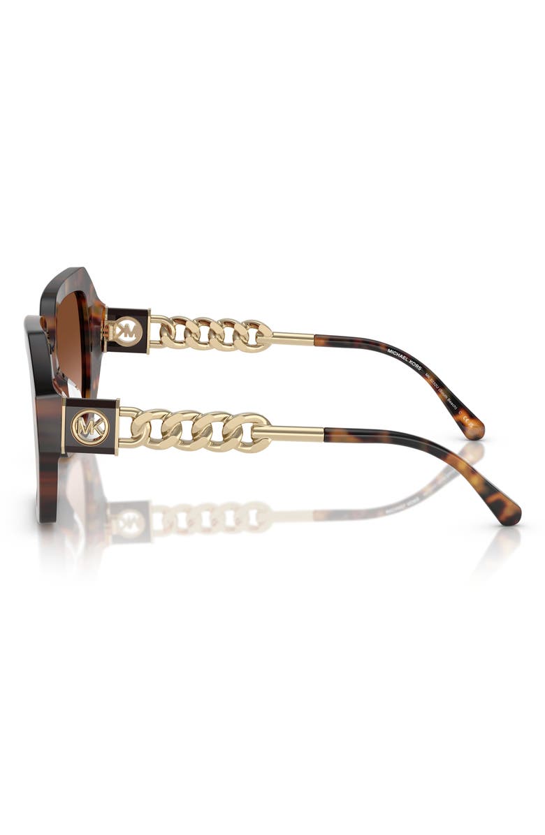 Michael Kors 54mm Gradient Square Sunglasses, Alternate, color, Brown Grad