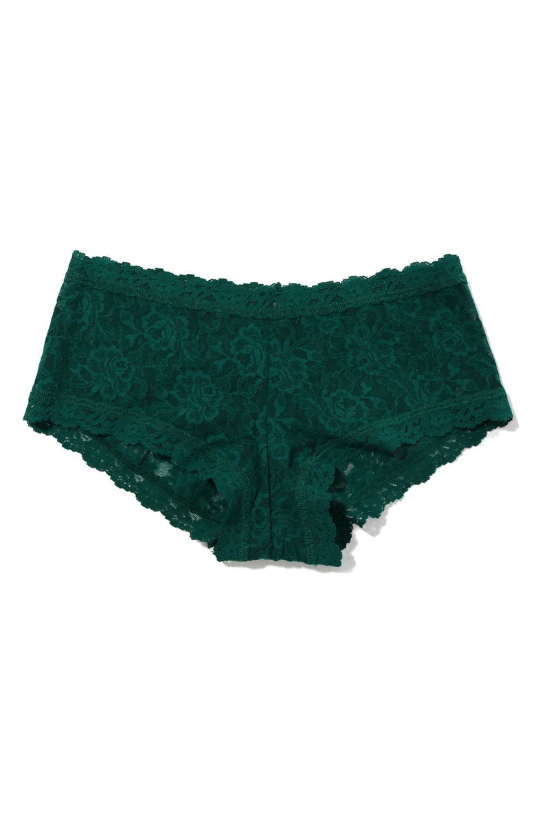Hanky Panky Signature Lace Boyshorts, Alternate, color, Spruce Green