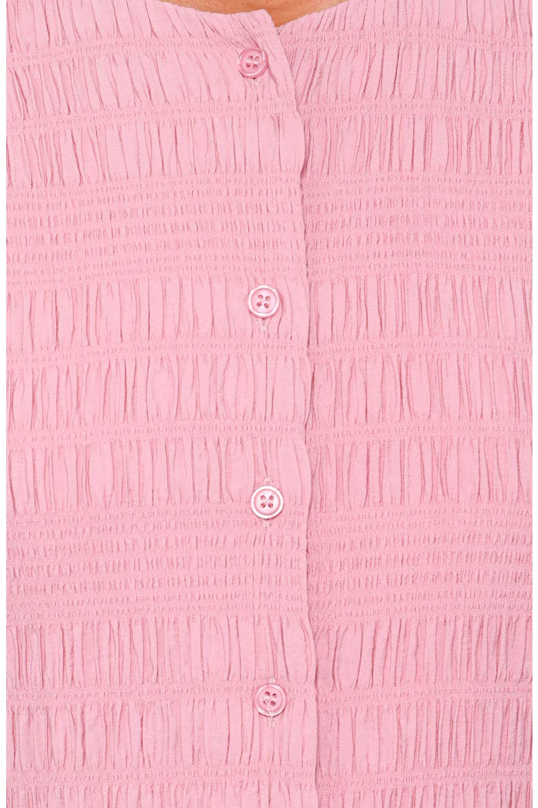 Amaya Smock Detail Long Sleeve Minidress, Alternate, color, PINK