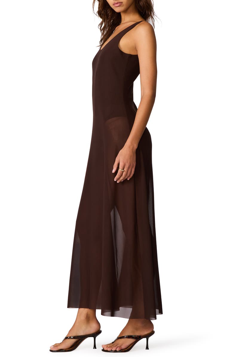 Steve Madden Sharlene Sleeveless Maxi Dress, Alternate, color, Chicory Coffee