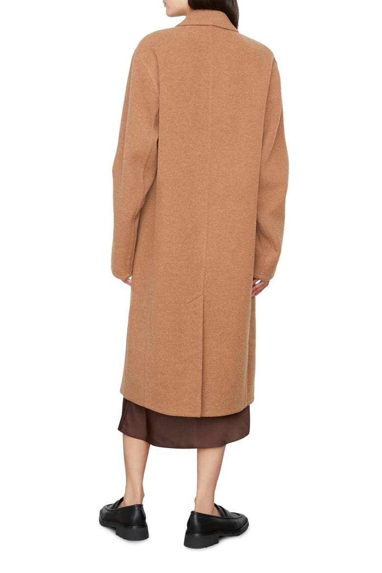 Recycled Wool Blend Long Coat, Alternate, color, OAK