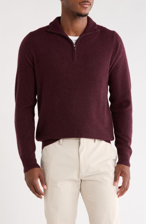 Cashmere Quarter Zip Sweater