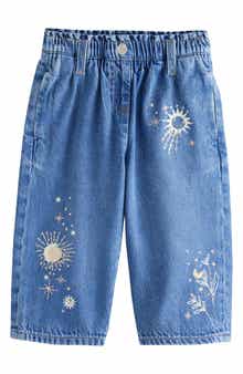 NEXT Kids' Celestial Crystal Embroidered Jeans