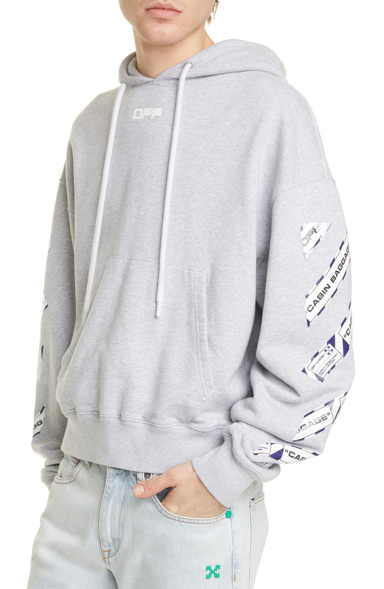 Off-White Airport Tape Hoodie, Alternate, color,
