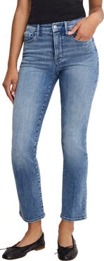 Good American Good Legs Ankle Straight Leg Jeans